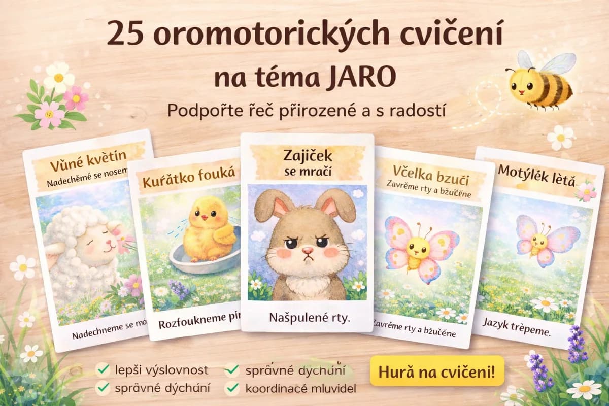 25 oromotorických cviků na téma JARO
