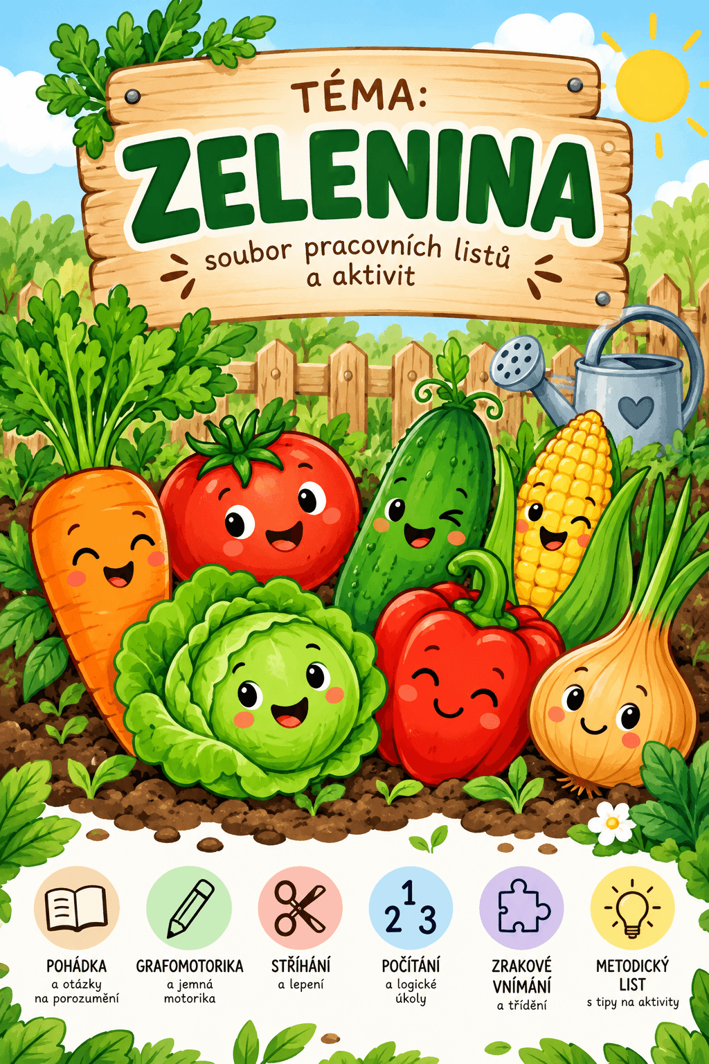 ZELENINA – soubor pracovních listů a aktivit pro děti 3–7 let