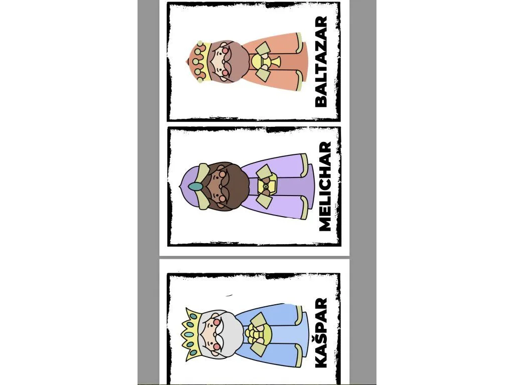 Tři králové — výukový balíček pro MŠ a ZŠ | Pracovní listy a hry